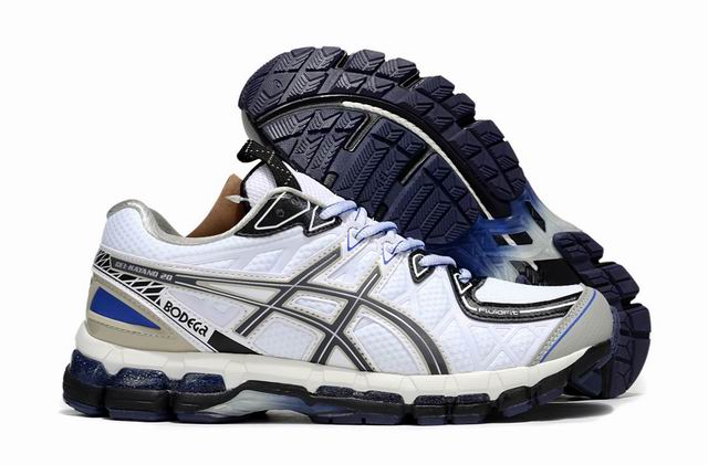 (image for) Asics Gel-Kayano 20 Men's Women's Running Shoes White Grey Blue Black-17